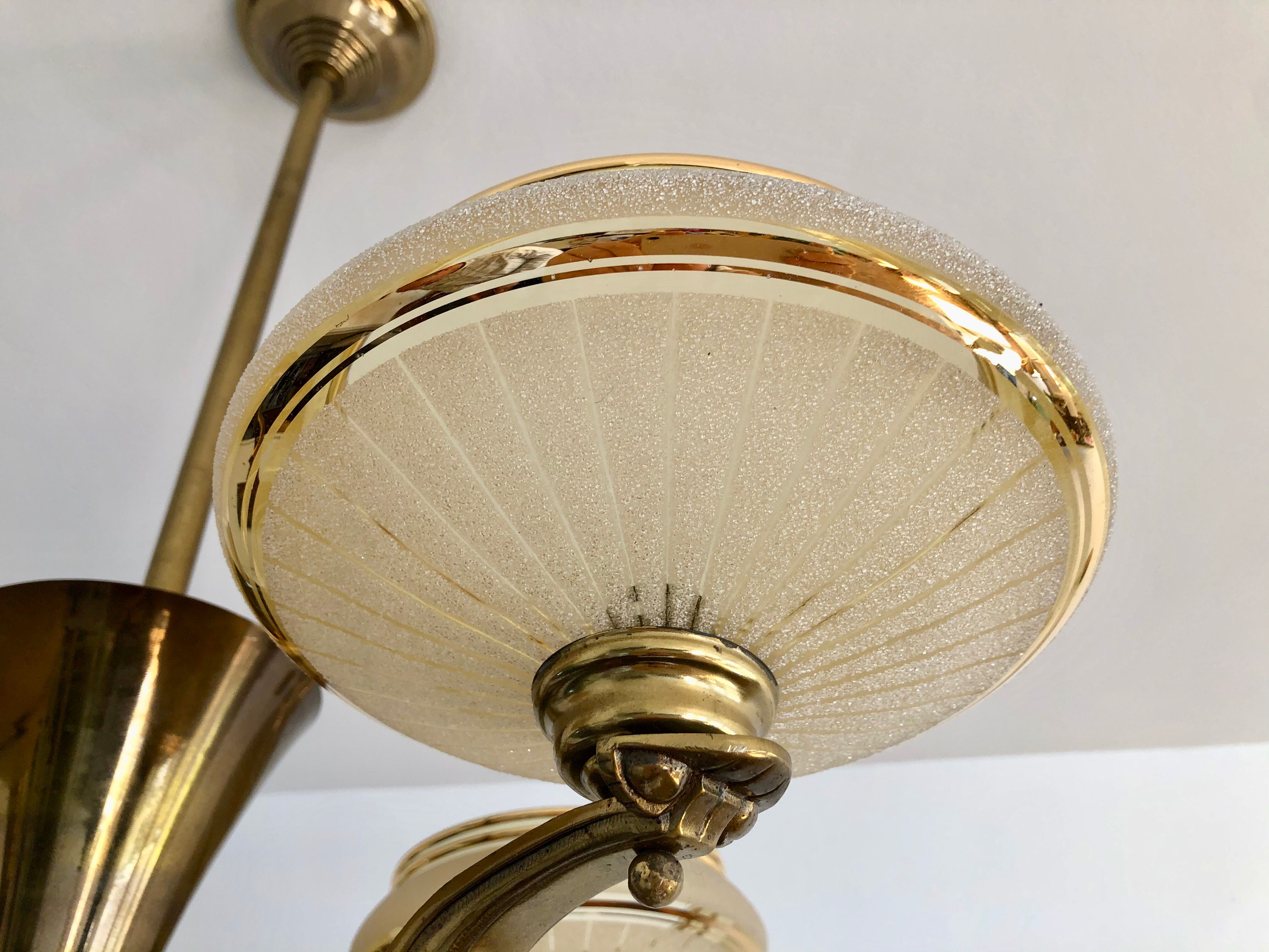 Large art deco chandelier