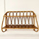 Vintage rattan wall shelf
