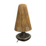 Ceramic lamp signed Jean Rivière 1950