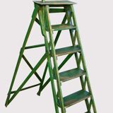 Nice old stepladder weathered painted wood