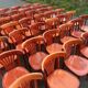 Set of 44 bistro chairs