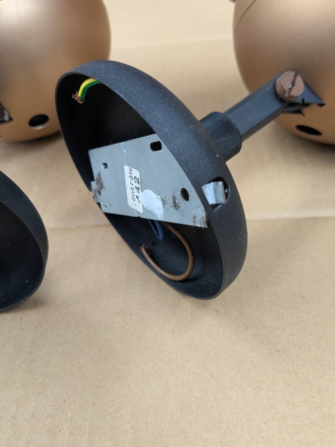 Pair of vintage LITA Eyeball wall lights, 1970s