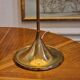 Bergboms brass table lamp, original shade, model B-024, Scandinavian Modern 1960s