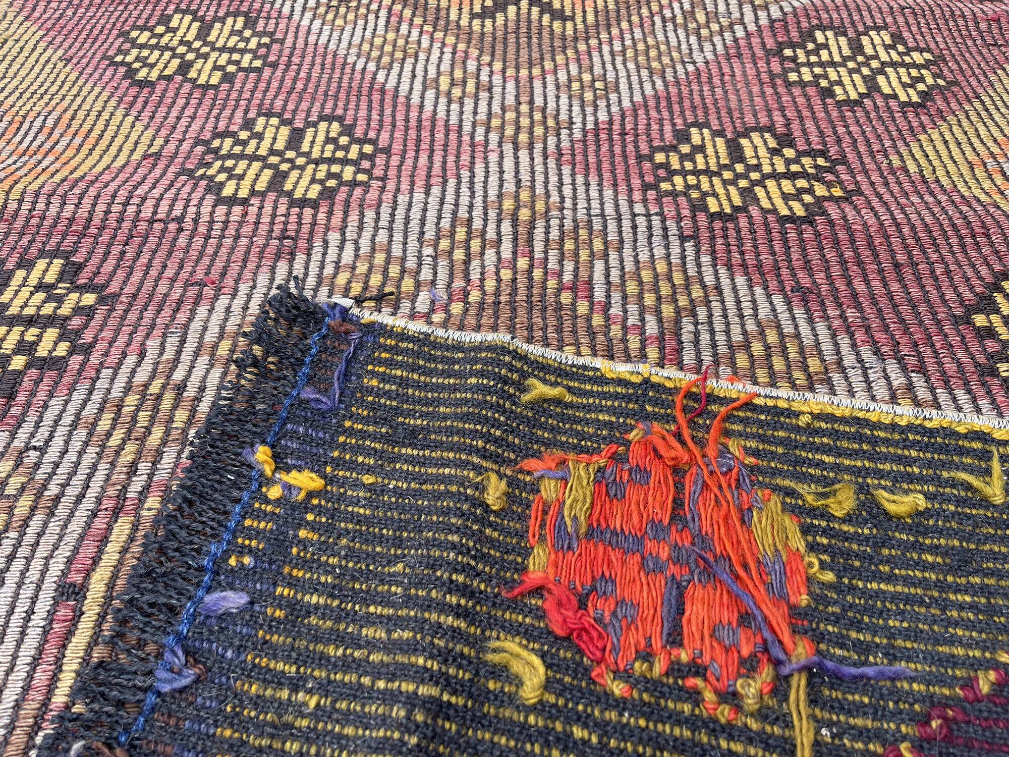 Vintage Turkish Kilim Rug , 226 x 100 cm