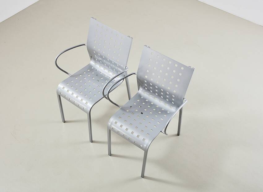 Pietro Arosio Pair of Mirandolina Chairs for Zanotta Italy 1993