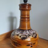 Floor lamp double ceramic lighting openwork fat lava