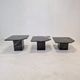 Set of 3 Italian Marble Coffee or Side Tables, 1970s