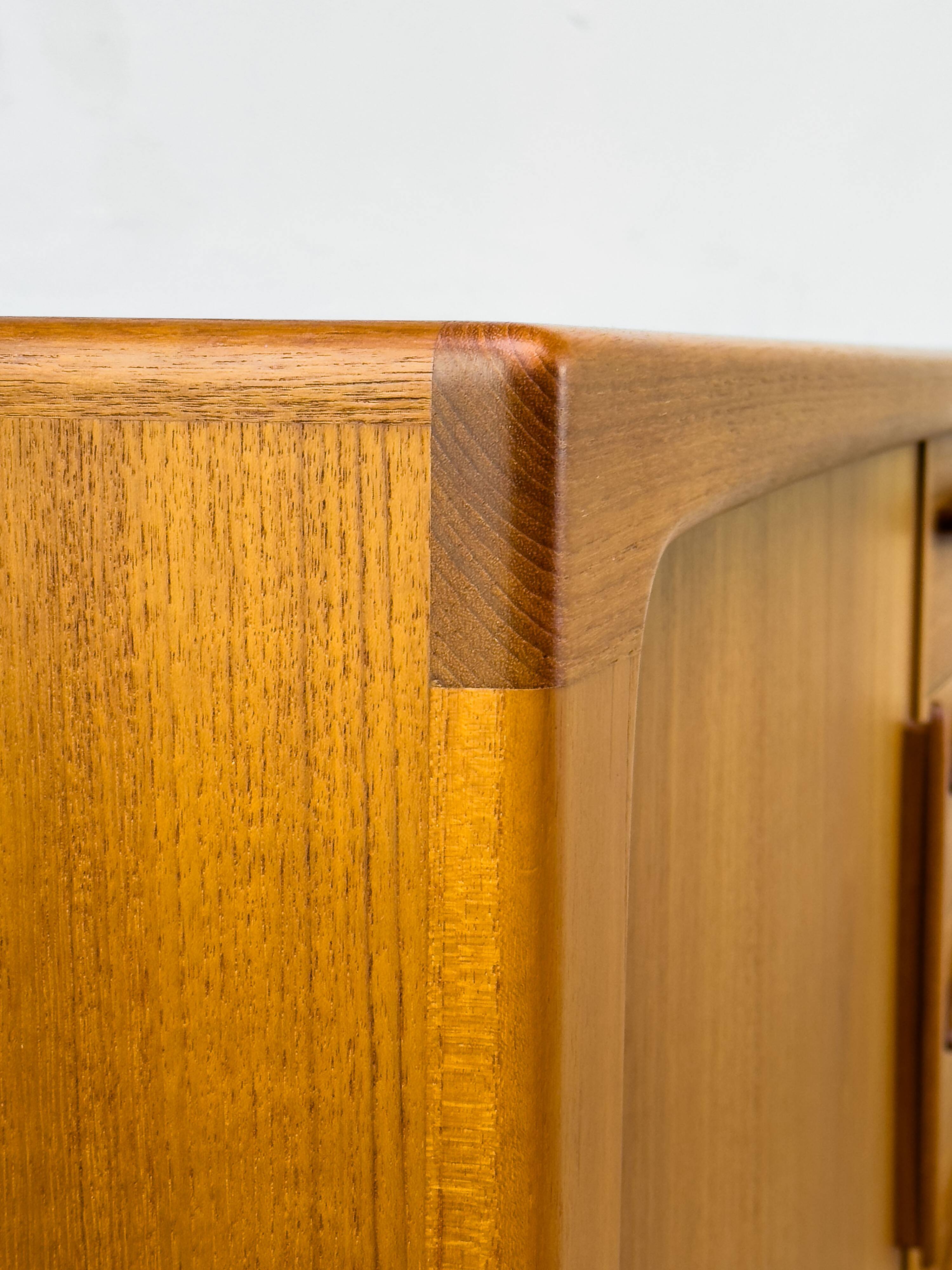 Danish Teak Sideboard with Tambour Doors from CFC Silkeborg, 1970s