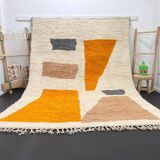 Moroccan rug in natural wool 2.5 x 1.5 m