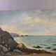 Seaside painting, on board, vintage, unsigned Dimensions: 41 x 27 cm