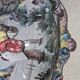 Large centrepiece in earthenware, hand-painted: Jules Verlingue workshop