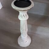 Large carved wood candlestick
