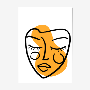 Illustration "Visage yellow"