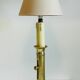 Vintage Solid Brass Candlestick Lamp