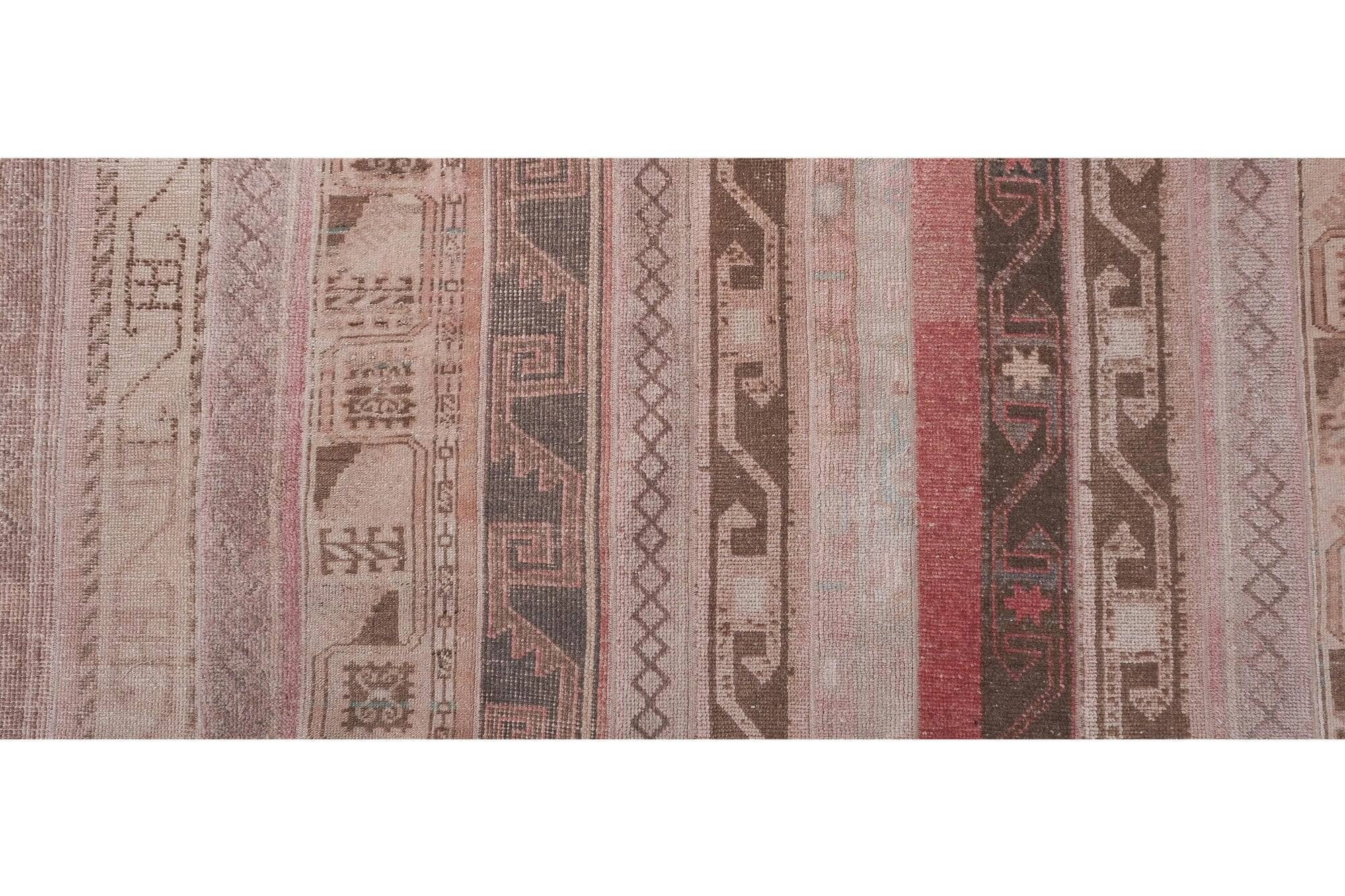 Vintage Turkish hallway rug 75x836 cm