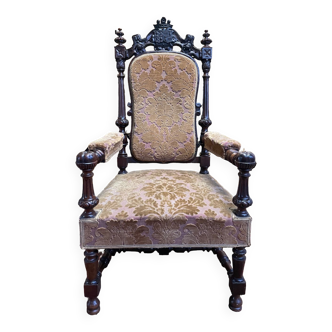 Renaissance style ceremonial armchair