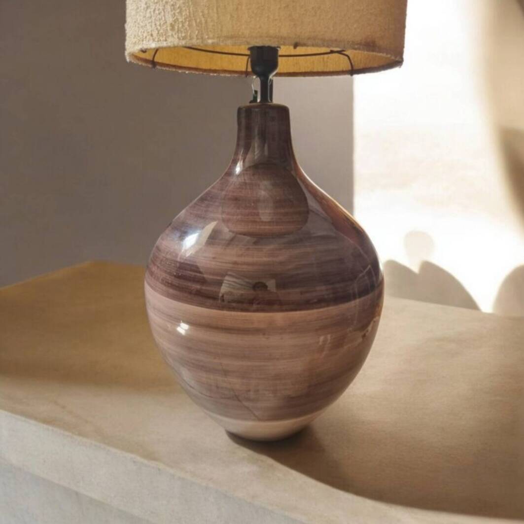 Grande lampe céramique années 60