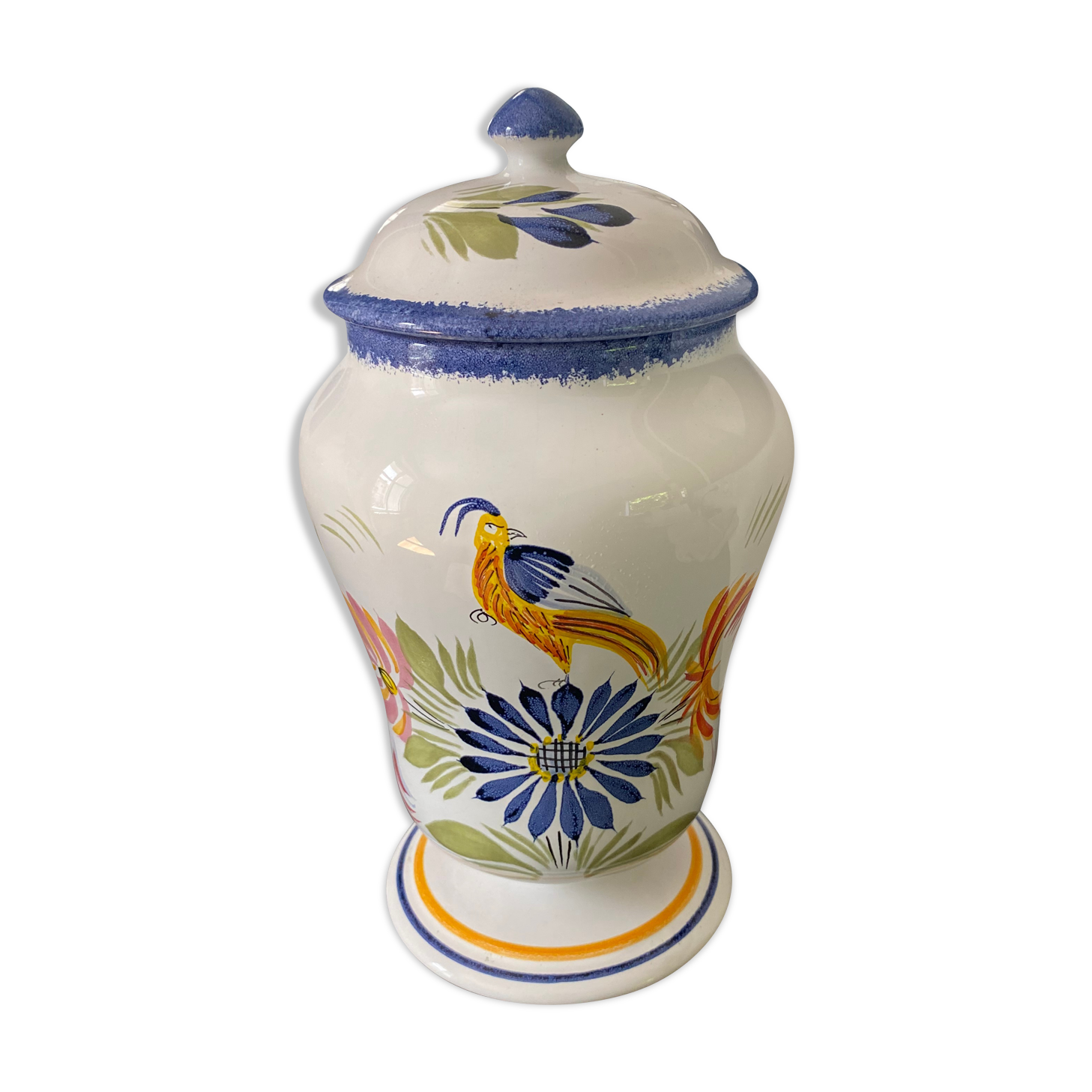 Large apothecary pot Henriot Quimper