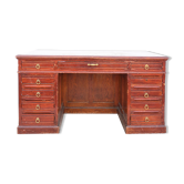 Bureau à caissons en chêne