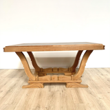 Old wooden and concrete table