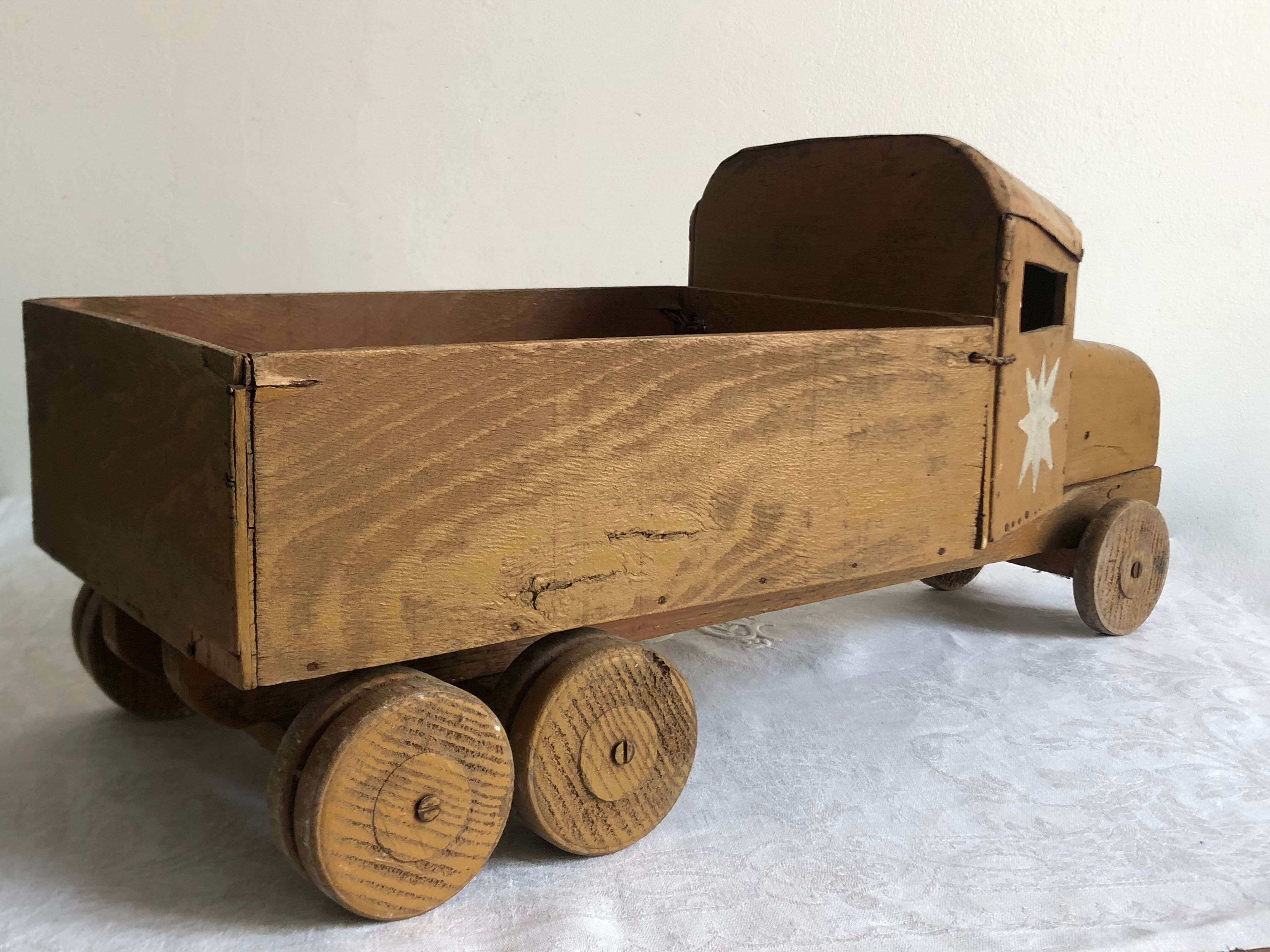 Antique toy, wood and metal truck