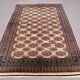 Fine Vintage Pakistani Rug, 290x190 cm Turkoman Bokhara Large, Shabby