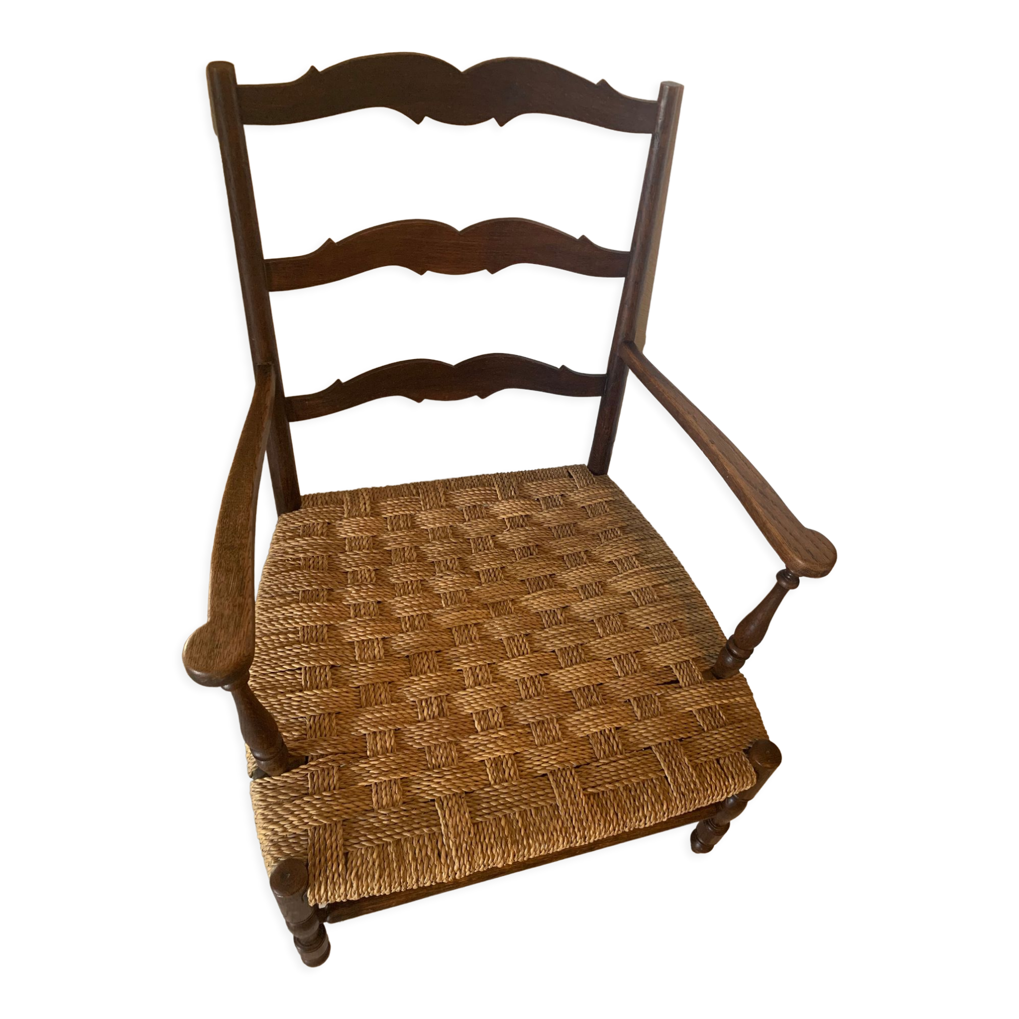 Provencal armchair fireplace corner