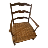 Provencal armchair fireplace corner