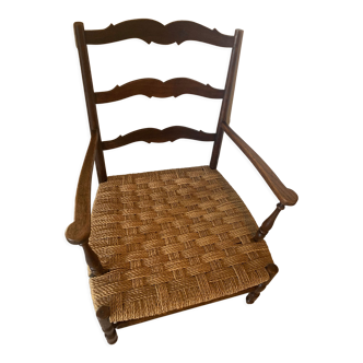 Fauteuil provençal coin de cheminée