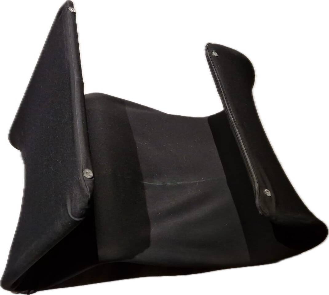 Black Tormentia lounge chair by Enrico Cesana for Busnelli