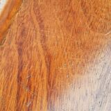 Children's desk and its chair year 50 solid teak tubular structure