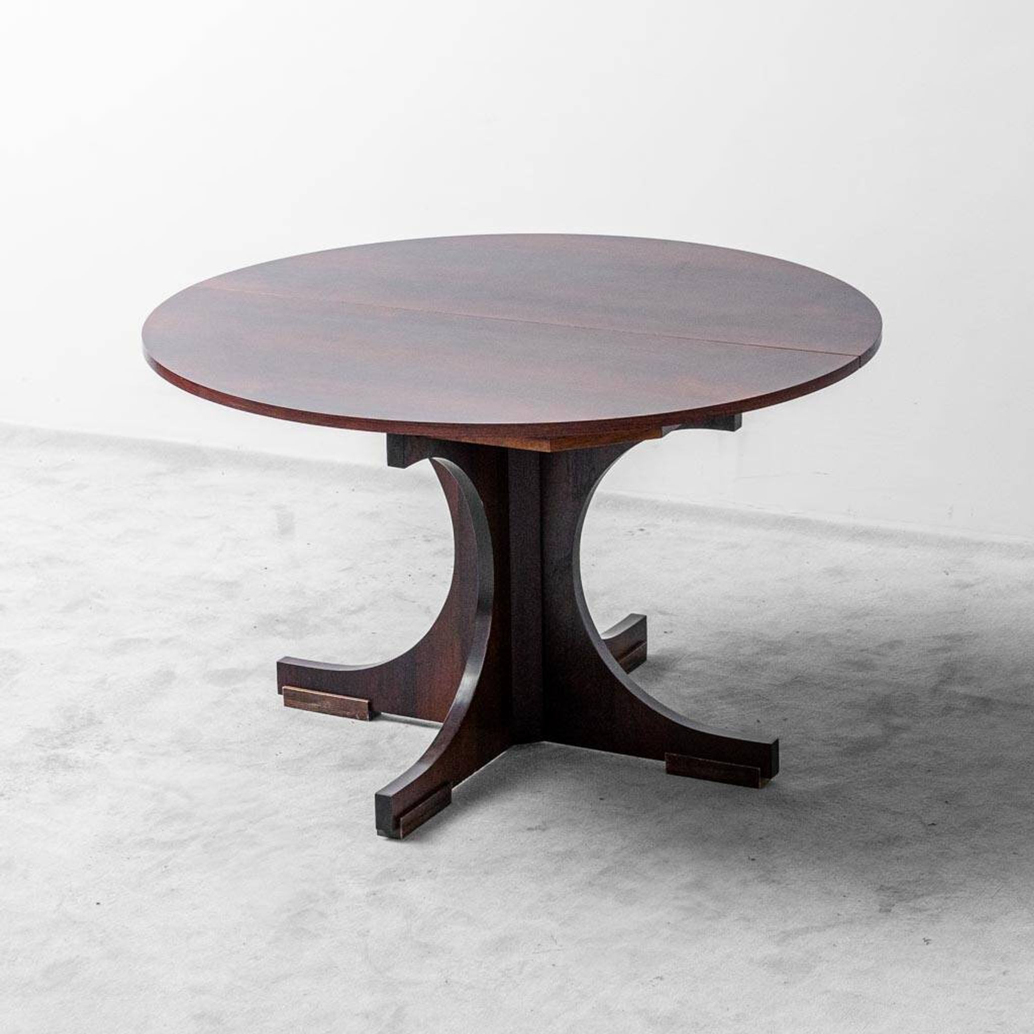 1960s vintage moderne antique table à rallonge en teck