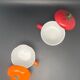 Sotable cup duo with tomato and pumpkin lid