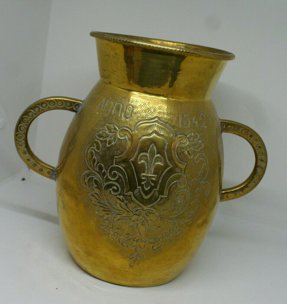 Brass cove vase