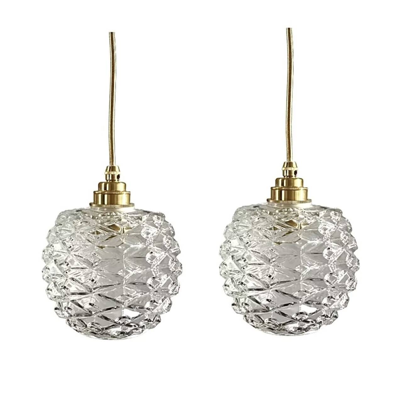 Lot de deux baladeuses vintage pomme de pin