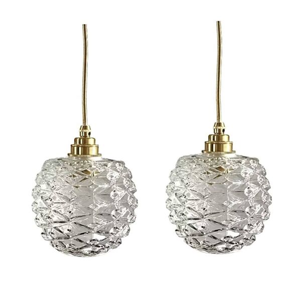 Lot de deux baladeuses vintage pomme de pin