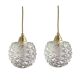 Set of two vintage pine cone lamps