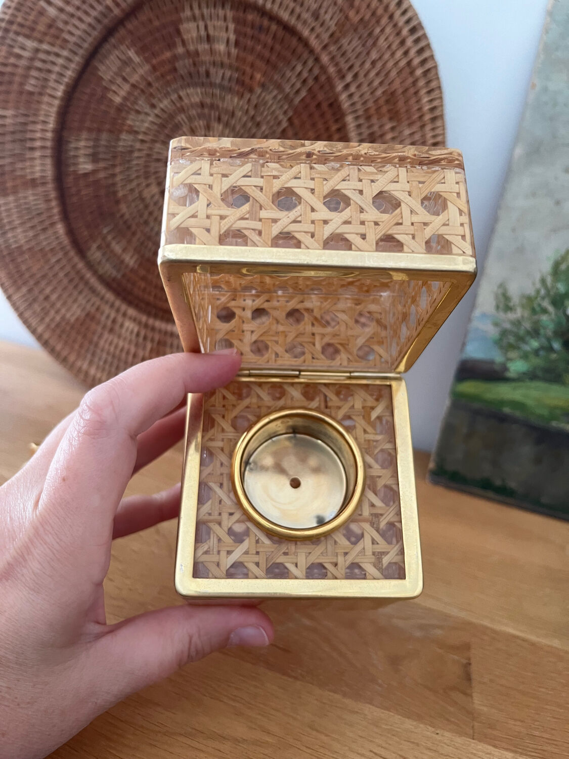 Vintage cane and plexi lighter