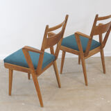 Paire de chaises tchécoslovaques vintage en bois courbé par Jitona, années 1970