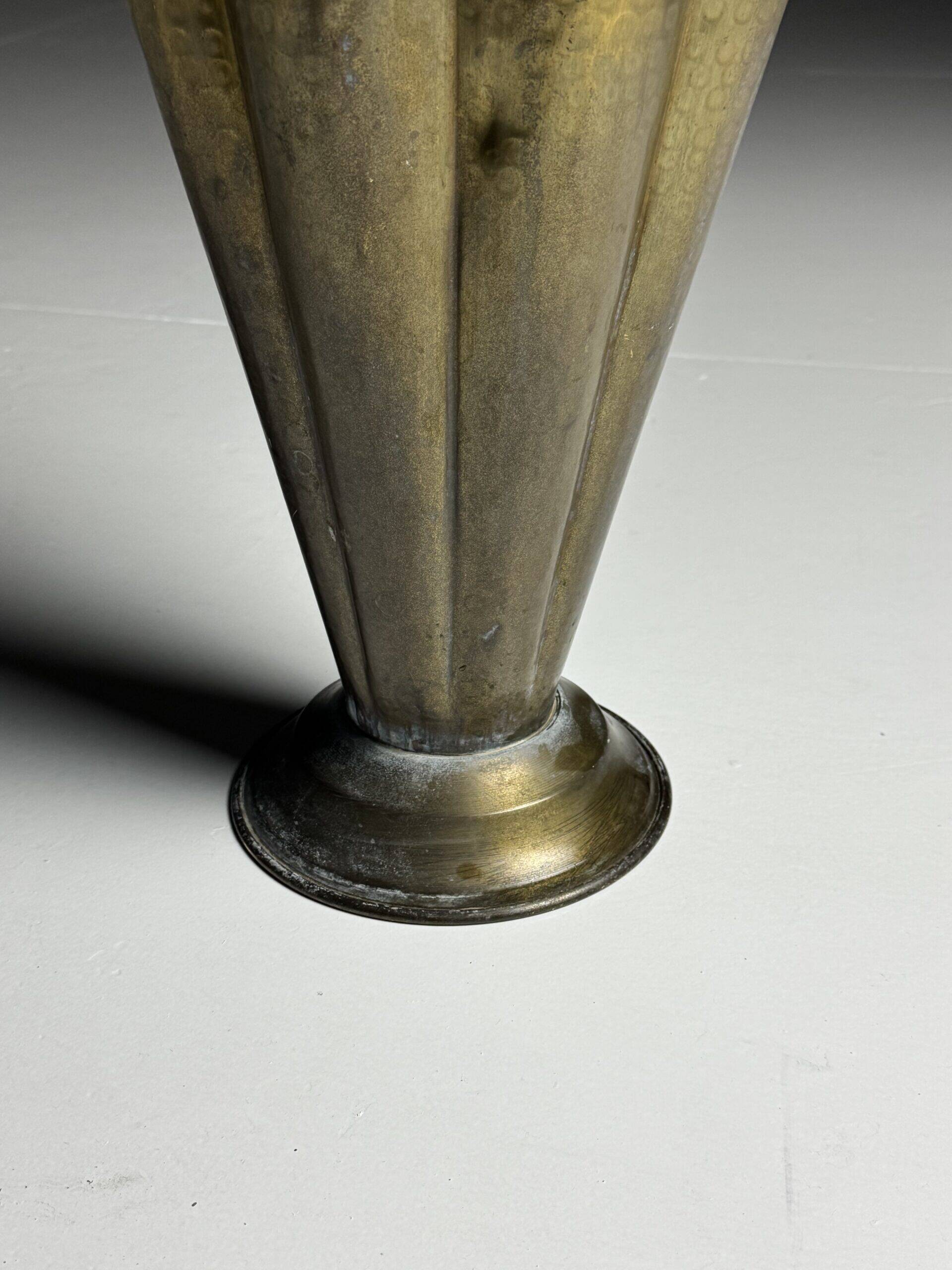 Vintage copper umbrella stand