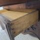 Glass-fronted walnut cabinet – 18th century – Verriau
