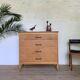 Commode vintage chêne 4 tiroirs