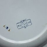 Earthenware plate "Japan" Creil & Montereau