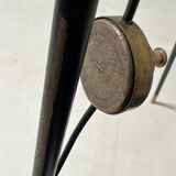 Unique tripod floor lamp by Stilnovo with white shades, Italy 1960s