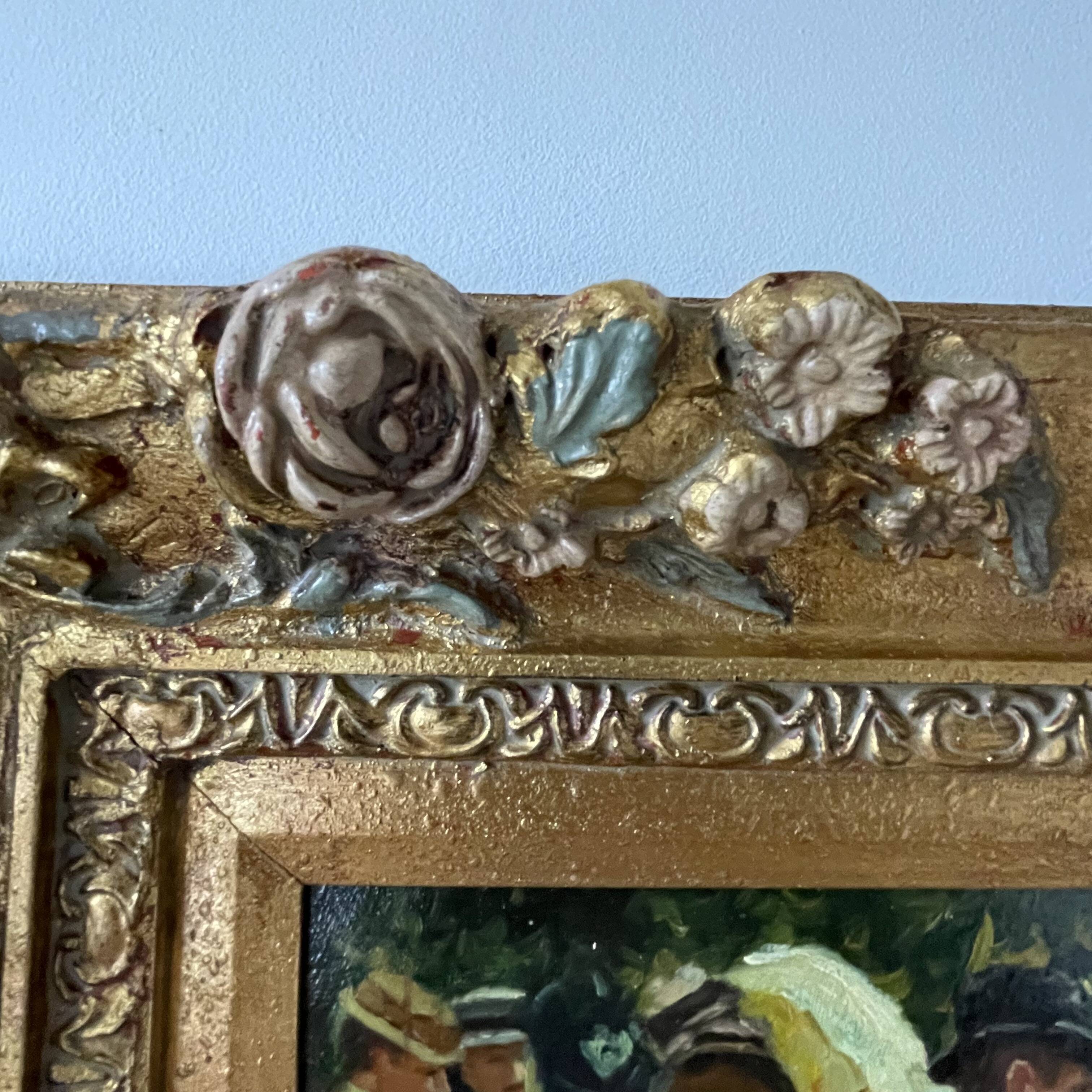 Oil on panel after Oscar Arthur Bluhm 99x73cm