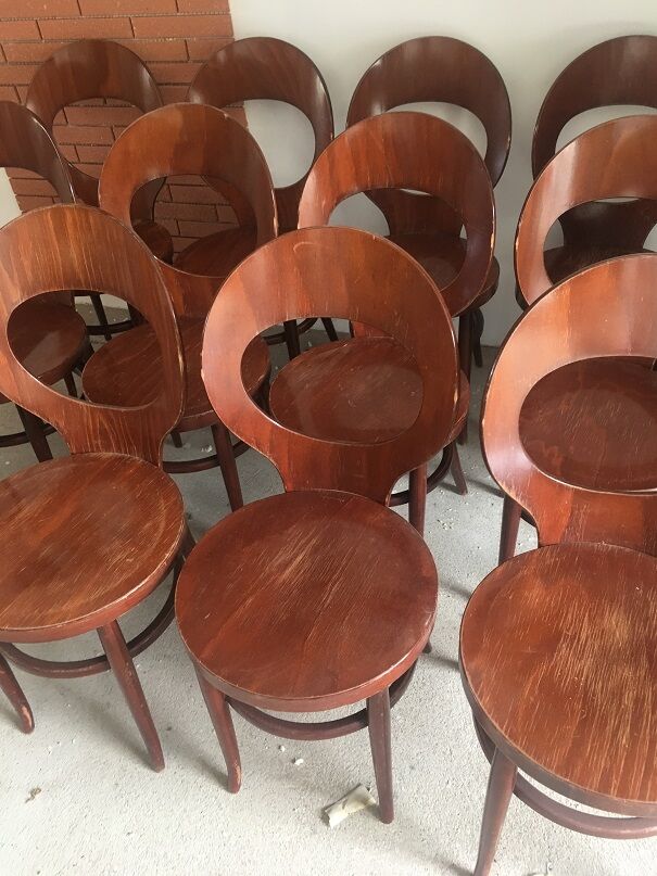 12 chairs Baumann model "Seagull"