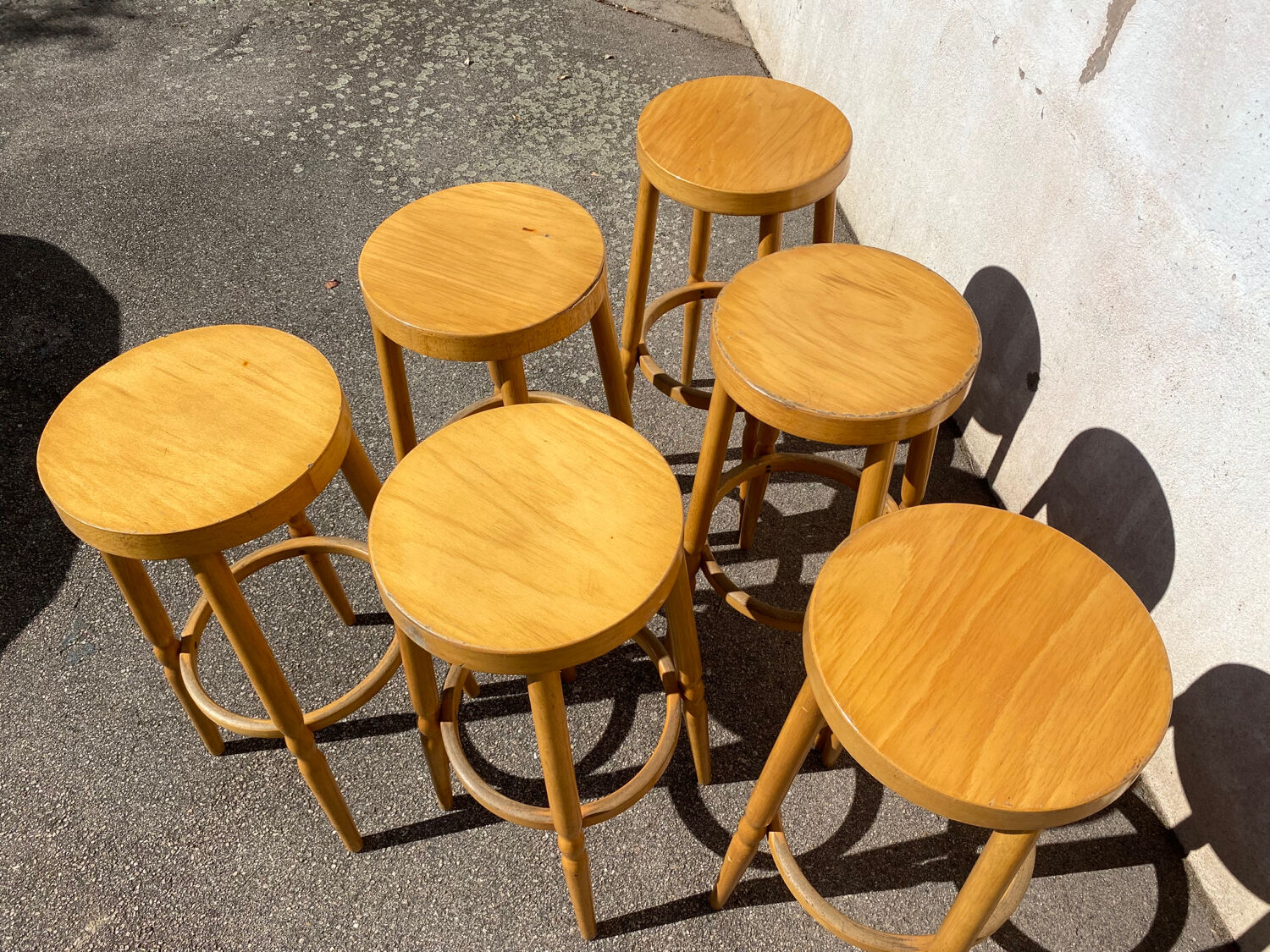 Set of 6 Baumann bistro stools