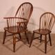 set of 5 Windsor chairs and two armchairs - 19th century