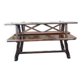 Table et 2 bancs brutalistes Olavi Hanninen