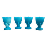 Coquetier opaline turquoise Portieux